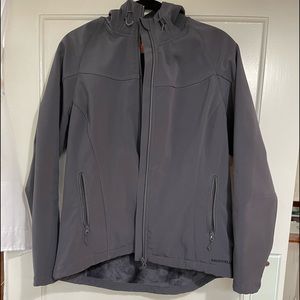 Merrell jacket.  Water repellant, fleece inside